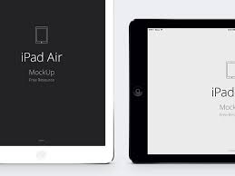 Ipad Air Vector Mockup Freebiesbug Ipad Mockup Mockup Template Free Ipad Mockup Psd