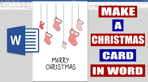 Choose one of the text box styles or 'draw text box' option. How To Make A Christmas Card In Word Easily 2019 Youtube