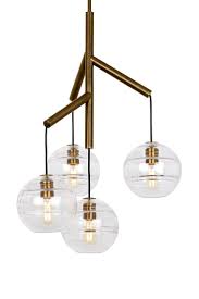 Sedona Single 4 Light Led Chandelier From Tech Lighting Deconstructed Modern Chandelier Where Glass Orbs Are Sus Multi Light Pendant Tech Lighting Chandelier