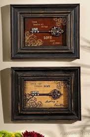 New Skeleton Key Shadow Box Wall Decor Key Crafts Old Keys Skeleton Key Crafts