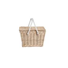 Ein picknickkorb ist etwas nettes und besonderes in den sommermonaten. Picknickkorb Piki Basket Straw Olli Ella