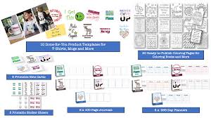 Keep your kids busy doing something fun and creative by printing out free coloring pages. Goal Setting Niche Printable And Print On Demand Product Templates Plr Jv Info Entrepreneur S Kit Hub