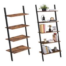 A practical storage solution for small spaces. Etagere Echelle De Style Industriel Bibliotheque Meuble De Rangement 4 5 Niveaux Ebay