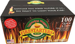 Amazon Com Lightning Nuggets N100seb Super Economy Box Fire Starter 100 Count Tan Garden Outdoor