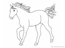 Simple Horse Drawings For Kids Images Pictures Becuo Az Coloring Pages Easy Horse Drawing Horse Drawings Horse Coloring Pages
