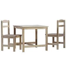 Unfinished Table An Chair Set 3 Pc Rating Not Rated Be The First To Review 139 99 Kids Table Chair Set Real Wood Furniture Childrens Table