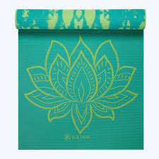 Classic yoga mat is great for all types of fitness and exercise routines including yoga, pilates and any floor exercise where additional cushion and support is appreciated. Buy Gaiam Turquoise Lotus Reversible Yoga Mat Online Budopunkt