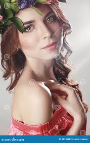 807 Jolly Spring Woman Stock Photos