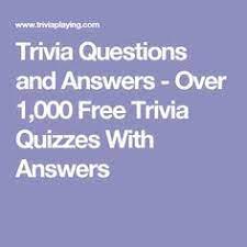 How well do you know your disney and other classic cartoon trivia? Trivia Questions And Answers Over 1 000 Free Trivia Quizzes With Answers Quizfragen Und Antworten Trivia Fragen Quizfragen