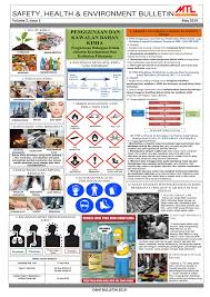 Ohse Bulletin May 2019 Chemical Safety Mtl Engineering Sdn Bhd