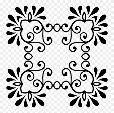 Ornate black floral pattern background art png images backgrounds. Borders And Frames Black Floral Design Color Visual Embosser By Three Designing Women Emb3010 Free Transparent Png Clipart Images Download