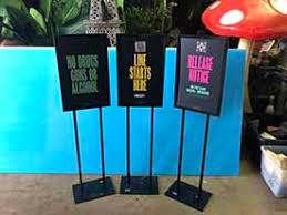 Retro nightclub neon signs from an era long ago. Nightclub Front Door Signs Movie Prop Rentals
