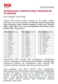 Waktu ketibaan untuk first class mail semua surat dengan berat lebih dari 350 gram mesti dihantar ke pejabat pos tempatan. Pos Malaysia Berhad Pos4you Twitter