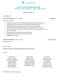This section includes information on the candidate's experience with soil testing, construction risk analysis and permit applications. Engineering Resume Devmyresume Com