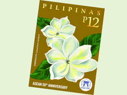 The flower called sampaguita (jasmine variety) by the filipinos was adopted as the national flower of philippines in 1934. Phlpost Just Launched Asean National Flowers Joint Commemorative Stamps