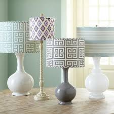 Our box pleat lamp shade is handmade of white linen blend gathered in classic english box pleats for a crisply tailored look. Marcel Collection Ltd Ed Shades Ballard Designs