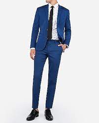 All elegant suits, jackets, wedding sherwanies and many mens wears you can get here. Extra Slim Blue Cotton Blend Stretch Suit Pant Express
