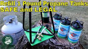 Refill costs are much less expensive than i love the environment and have never used the disposable 1 pound bottles so i was happy to find this refill kit. How To Refill 1lb Propane Cylinders Safe And Legal Flame King Youtube