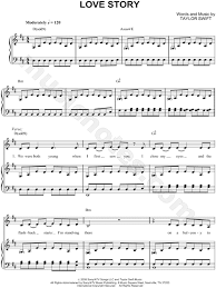 Thought romeo was a pet. Taylor Swift Love Story Sheet Music In D Major Transposable Download Print Sku Mn0068287