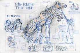 Behind The Scenes The War Horse War Horse Horse Sketch Horses