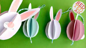 Super cute easter bunny wreath. Easy Paper Bunny Ornament Diy Easy Paper Baubles Diys For Easter Decor Youtube