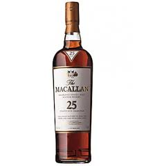 Macallan 25 Year Old Sherry Oak Single Malt Macallan Whisky Malt