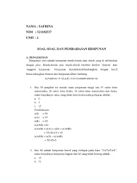 Pada tulisan kali ini akan bercerita tentang anak sd yang melanjutkan di madrasah karena anjuran orang tua nya hingga anaka ini sempat protes, tapi anak ini berhasil meraih medali emas di korea selatan simak. Contoh Soal Himpunan Matematika Perguruan Tinggi Jawabanku Id