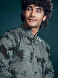 Buy Grey Viscose Designer Sequance Embroidery Work Men's Kurta Set