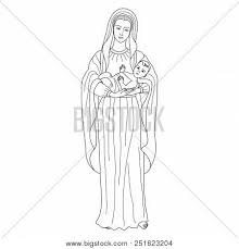 Free printable coloring pages of the virgin mary cartoon coloring pages coloring pages pinterest. Saint Virgin Mary Vector Photo Free Trial Bigstock