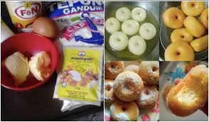 500g tepung berprotein tinggi/tepung gandum. Cara Buat Donut Gebu Gebas Guna 4 Bahan Je
