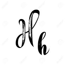 Calligraphy letter h wax seal stamp / a to z / alphabet initial letter / invitation wax stamp / wedding invitation / birthday party stamp w a x • s e a l : Letter H Alphabet Lettering Vector Calligraphy Manuscript Recipe Royalty Free Cliparts Vectors And Stock Illustration Image 69807702