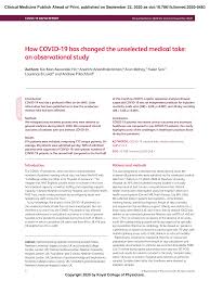 Https Www Rcpjournals Org Content Clinmedicine Early 2020 09 21 Clinmed 2020 0483 Full Pdf