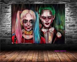 Personalized joker and harley quinn posters & prints from zazzle! Joker Harley Quinn Death Squads Canvas Painting Print Living Room Home Decor Modern Wall Art Oil Painting Painting Calligraphy Aliexpress