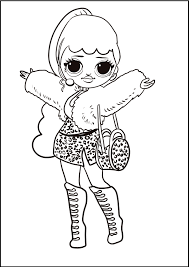 Kolorowanki do druku lol omg starsze siostry : Kolorowanki Lady Diva Lol Surprise O M G