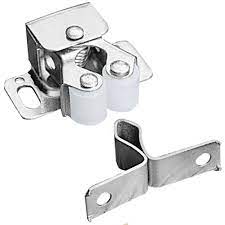 Hqdeal 12pcs door catches, double roller strong hold cupboard cabinet door catches with screws, double roller catch cabinet catch door latch for home furniture cabinet cupboard (zinc plated) 4.2 out of 5 stars 66. Woodworker S Supply Double Roller Cabinet Catches
