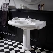 Aggloméré ●dimensions de l'armoire de lavabo : Vente Lavabo Colonne Style Retro Pour Salle De Bain Planetebain Com