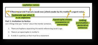 Mastering Grammar With Mentor Sentences Part 1 Scholastic