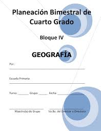 ) nuevas preguntas de geografía. Plan 4to Grado Bloque Iv Geografia