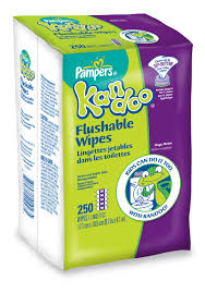 Easily disposable in the toilet, kandoo . 250 Count Refill Flushable Wipes Kids Body Wash Pampers