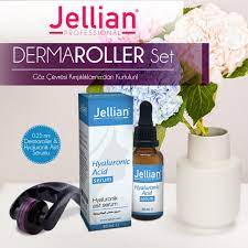 0 25 Mm Dermaroller Hyaluronik Asit Serum Seti Jellian Titanyum 180 Igne Micro Eye Dermaroller Cilt Yenilenmesine Takviye Olarak Serum Yaslanma Insan Vucudu