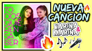 ¡los alumnos ni siquiera podrán verse! Todos Quieren Saber Adelanto De La Cancion De Karina Y Marina Youtube