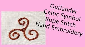 Outlander cross stitch pattern pdf. Outlander Celtic Symbol Hand Embroidery Youtube