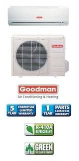 Goodman markets the gsx13 air conditioner as an efficient and reliable product. 12 000 Btu 13 Seer Goodman Single Zone Mini Split Air Conditioning System Msg12crn1n Msg12crn1w