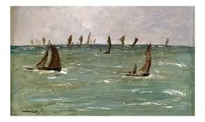 Boats At Berck Sur Mer By Manet Edouard Cleveland Museum Of Art Edouard Manet Manet