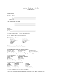 Interior Decorating Client Profile Example Wild Country Fine Arts