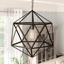 Laurel Foundry Modern Farmhouse Champlain 1 Light Unique Statement Geometric Pendant Reviews Wayfair