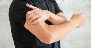 This exercise stretches your shoulders and neck. Upper Arm Pain Exercises