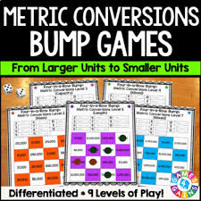 Measurement With The Metric System Metric Conversions Games 4 Md 1