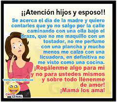 Atencion Hijos Y Esposo Se Acerca El Dia De La Madre