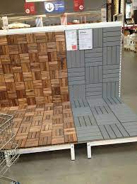 This summer, you can add a little chelsea flower show style to your garden and create a brand new living room this beautiful sofa was hand woven in indonesia using weathered grey rattan, which is then woven over a timber frame. Ikea Deck Flooring For Over Steps Patio Flooring Apartment Balcony Decorating Ikea Deck Tiles